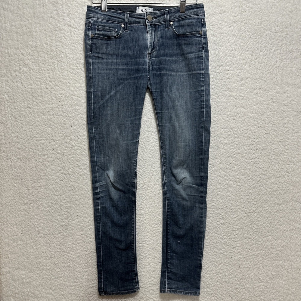 Paige Skyline Skinny Blue Jeans‎ Women's Stretch Denim Size 27